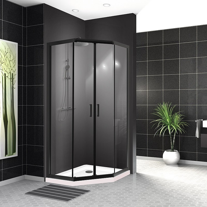 Душевой уголок BelBagno Uno 90х90 UNO-195-P-2-90-C-NERO