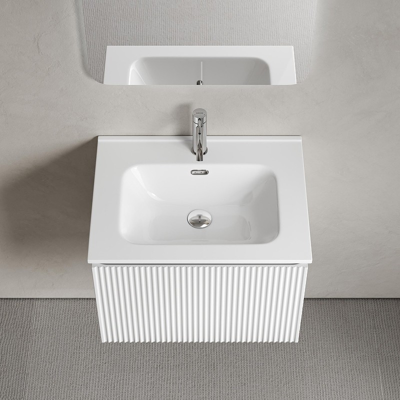 Тумба под раковину Sancos Snob R 1.0 60 SNR1.060W подвесная цвет Bianco
