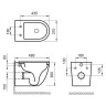Комплект унитаза с инсталляцией BelBagno Sfera-R BB046CHR/BB2111SC/BB002-80/BB014-SR-BIANCO