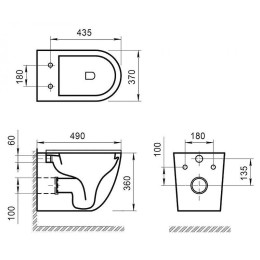 Комплект унитаза с инсталляцией BelBagno Sfera-R BB046CHR/BB2111SC/BB002-80/BB014-SR-BIANCO