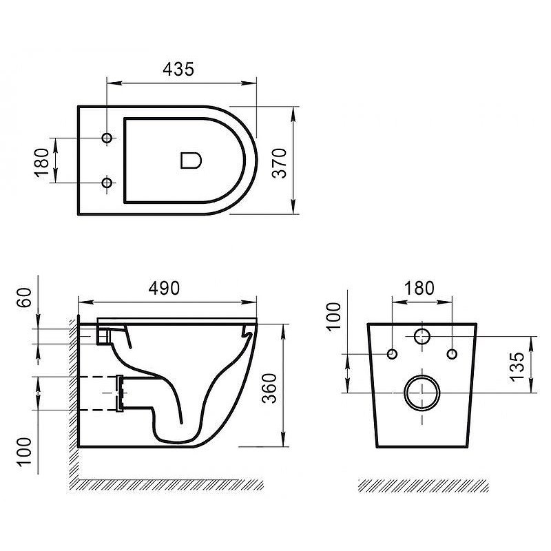 Комплект унитаза с инсталляцией BelBagno Sfera-R BB046CHR/BB2111SC/BB002-80/BB014-SR-BIANCO