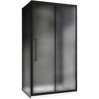 Душевой уголок Abber Schwarzer Diamant 100x80 AG30100BMH-S80BM-S80BM профиль Черный стекло матовое