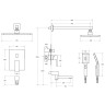 Душевая система Cezares Slider SLIDER-VDSET-GM