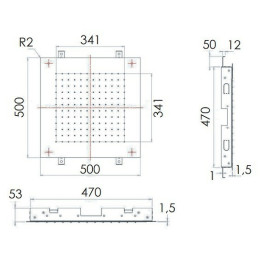 Верхний душ Remer 357SFS50NO