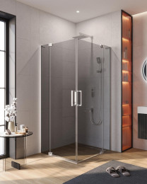 Душевой уголок Cezares Slider 110x110 SLIDER-A-2-100/110-GRIGIO-Cr