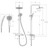 Душевая система Cezares Lux LUX-CVD-01