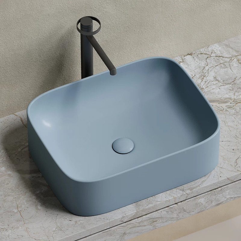 Раковина-чаша Ceramicanova Element 51 CN6052MHL Серо-голубая матовая