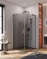 Душевой уголок Cezares Slider 100х80 SLIDER-AH-2-70/80-90/100-GRIGIO-GM