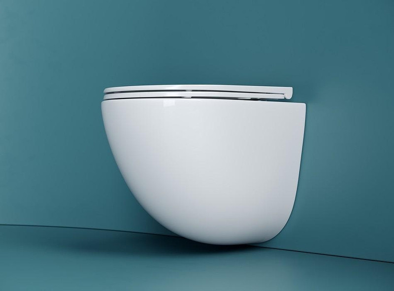 Комплект унитаза Ceramicanova Vogue CN4008T с инсталляцией Tece Now 9400414 с сиденьем Микролифт и Черной матовой клавишей смыва