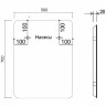 Зеркало Vincea 50 VLM-3VC500B-2 с подсветкой