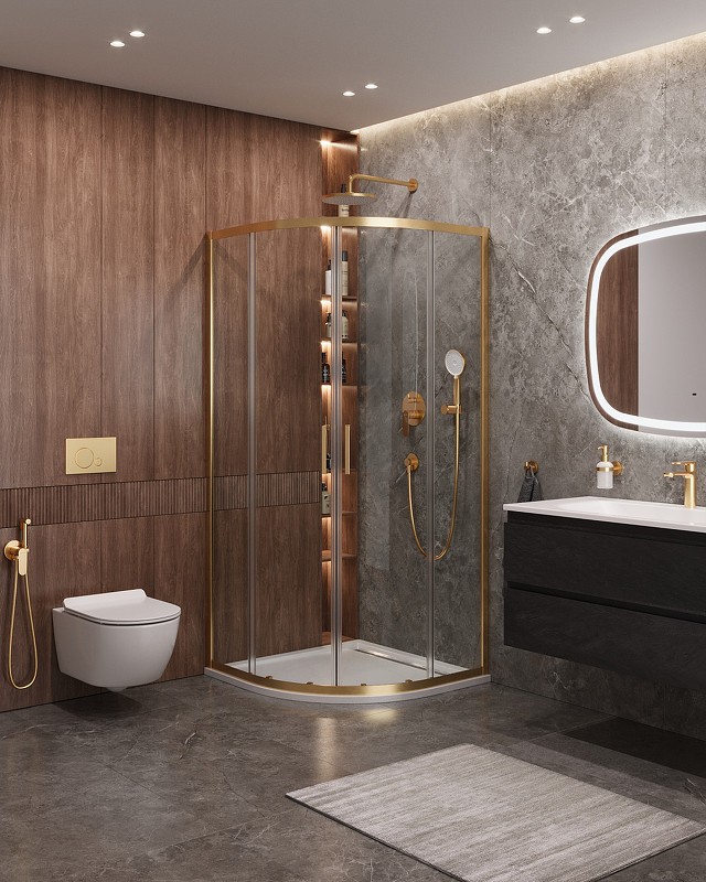 Душевой уголок Cezares Molveno 100x100 MOLVENO-R-2-100-C-BORO-IV