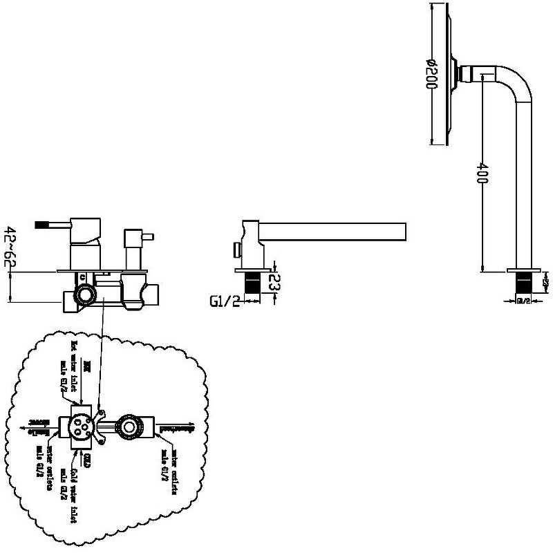 Душевая система Boheme Uno 464-CR
