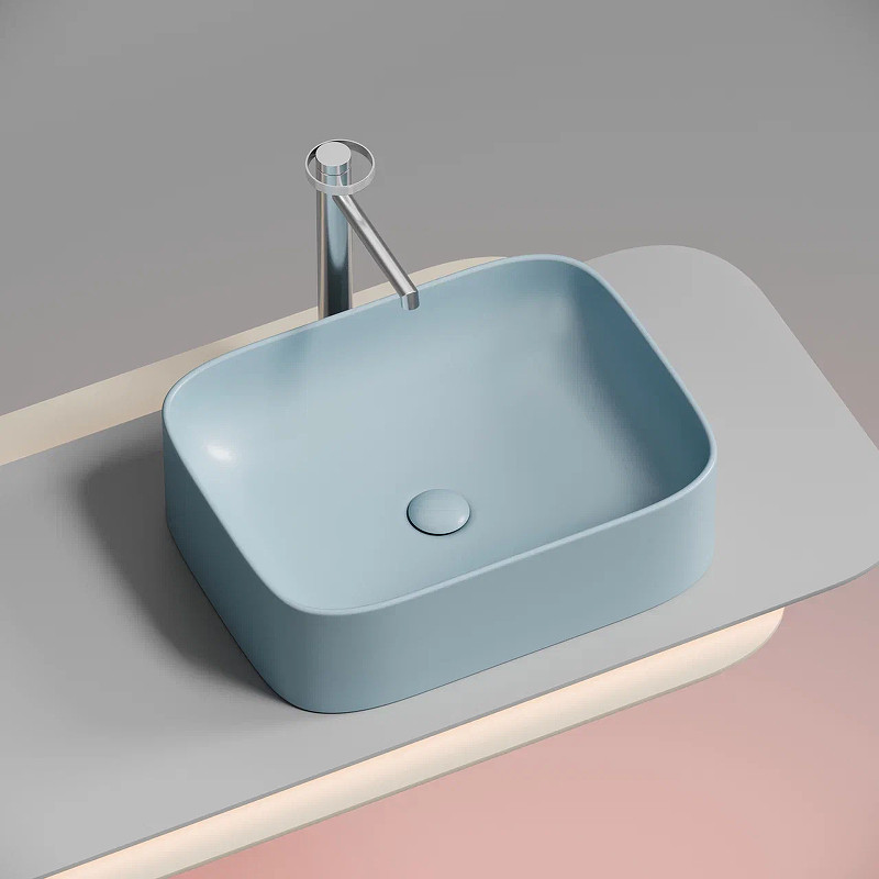 Раковина-чаша Ceramicanova Element 51 CN6052ML Голубая матовая