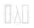 Зеркало BelBagno Kraft 55 SPC-KRAFT-555-1700-TCH-PIA-NERO с подсветкой