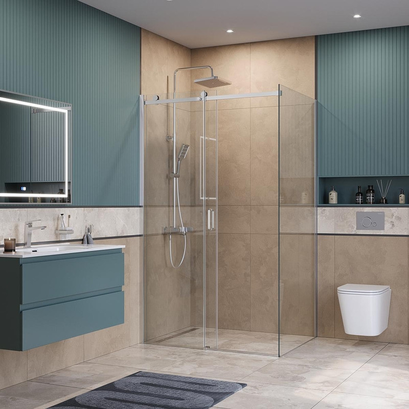 Душевой уголок BelBagno Soft Close-2 120x90 SOFT_CLOSE-2-AH-1-120/90-C-Cr
