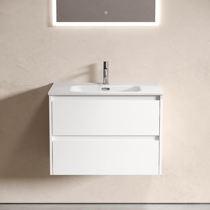 Тумба под раковину Sancos Libra 70 LB70W подвесная Белый глянец