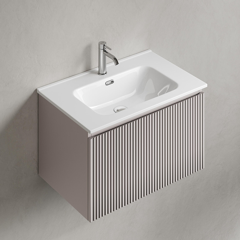 Тумба под раковину Sancos Snob R 1.0 70 SNR1.070SM подвесная цвет Doha Soft