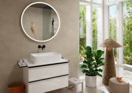 Смеситель для раковины Hansgrohe Tecturis S 73351670 Черный матовый