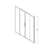 Душевая дверь Vincea Alpha 160 VDS-3AL2160MT
