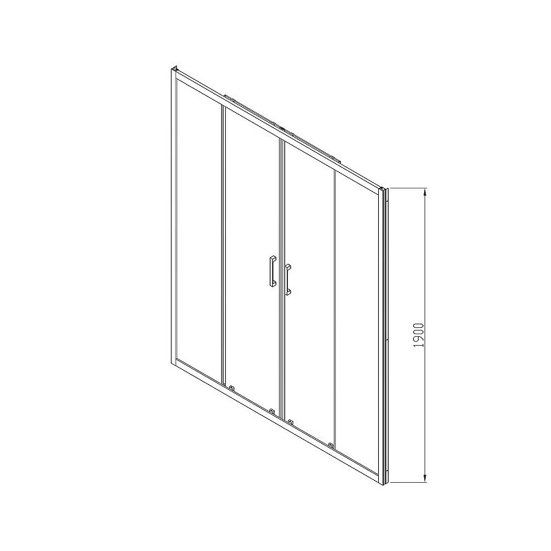Душевая дверь Vincea Alpha 160 VDS-3AL2160MT