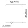 Зеркало Vincea 70 VLM-3BE7007-2 с подсветкой