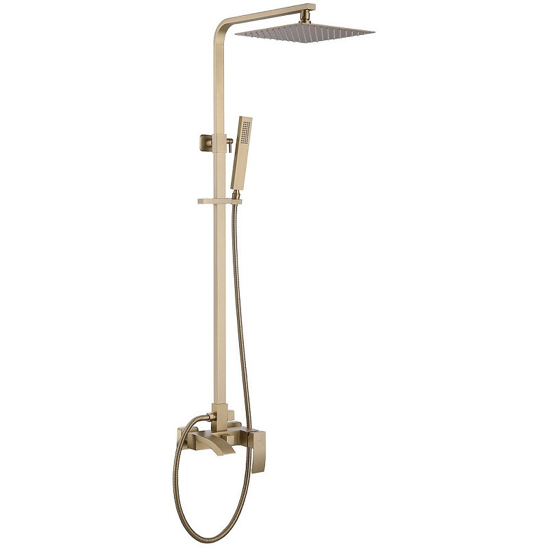 Душевая система Abber Wasserfall AF8616G Золото матовое