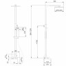 Душевая система Abber Wasserfall AF8616G Золото матовое
