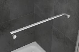 Душевой уголок Abber Schwarzer Diamant 90x90 AG0A090 профиль Хром стекло прозрачное