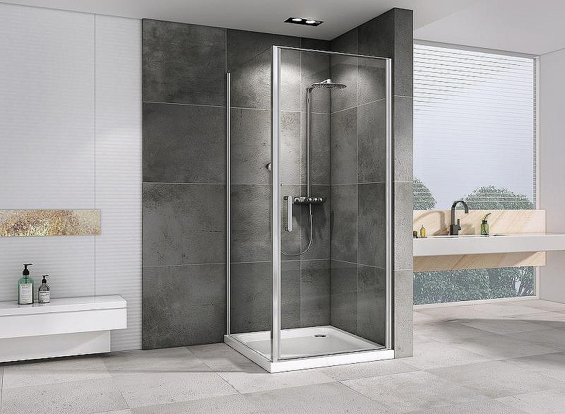 Душевой уголок Abber Sonnenstrand 60x100 AG04060-S100 профиль Хром стекло прозрачное