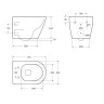 Унитаз Cezares Stylus-Tor CZR-6601-TH-TOR/CZR-2316-SC подвесной