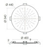 Верхний душ Remer SS357EFM44