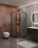 Душевой уголок Cezares Molveno 100x100 MOLVENO-R-2-100-C-GM-IV