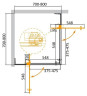 Душевой уголок Cezares Slider 80х80 SLIDER-A-2-70/80-BR-BORO