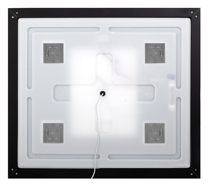 Зеркало BelBagno Kraft 90 SPC-KRAFT-900-800-LED-TCH-WARM-NERO с подсветкой