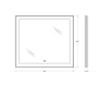 Зеркало BelBagno Kraft 90 SPC-KRAFT-900-800-LED-TCH-WARM-NERO с подсветкой
