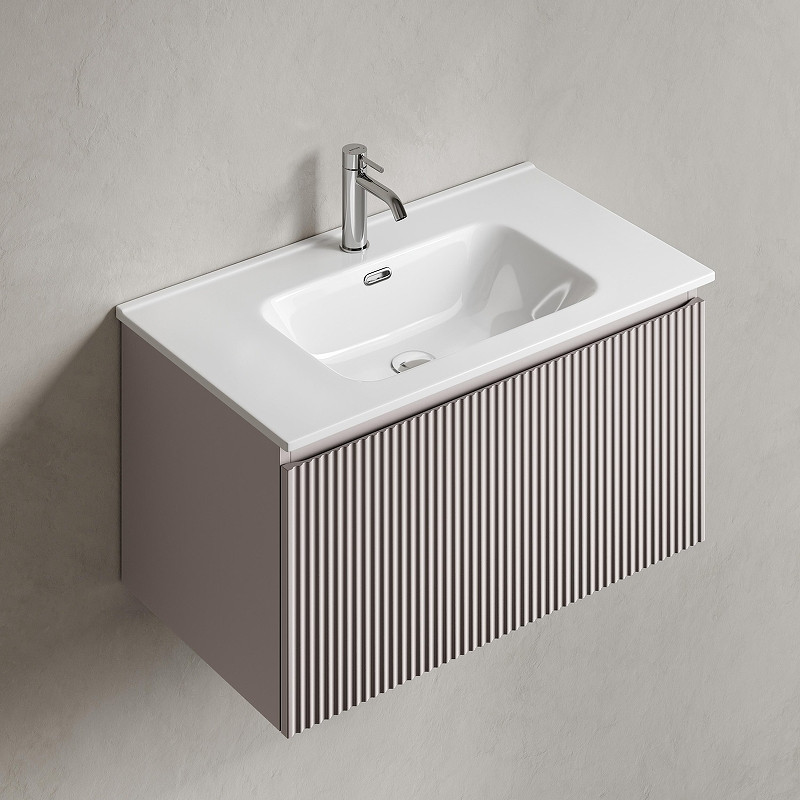Тумба под раковину Sancos Snob R 1.0 80 SNR1.080SM подвесная цвет Doha Soft