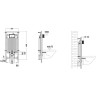 Комплект унитаза Ceramicanova Vogue CN4008T с сиденьем Микролифт и инсталляцией WeltWasser WW Marberg 507 10000005949+10000005952 с клавишей смыва Хром глянцевый