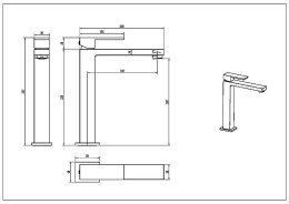 Смеситель для раковины Boheme Qubic 472-CB