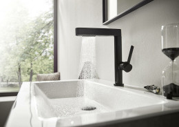 Смеситель для раковины Hansgrohe Finoris 76063670 черный матовый