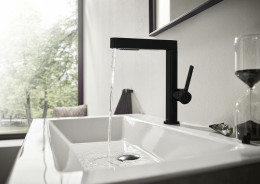 Смеситель для раковины Hansgrohe Finoris 76063670 черный матовый