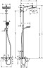 Душевая система Hansgrohe Crometta 27298000 с термостатом Хром