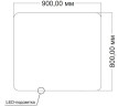 Зеркало Vincea 90 VLM-3BE900 с подсветкой