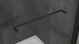 Душевой уголок Abber Schwarzer Diamant 90x90 AG0A090B профиль Черный стекло прозрачное