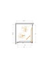 Душевой уголок Cezares Lux 70x80 LUX-AH-FS-1-70/80-C-GM
