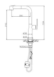 Смеситель для кухни BelBagno BB-LAM60-IN
