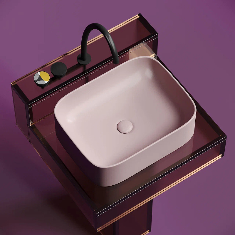 Раковина-чаша Ceramicanova Element 51 CN6052MP Розовая матовая