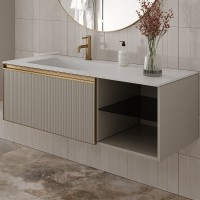 Тумба под раковину Boheme Armadi Art Quatro 6 120 790-M6-120-CM-RIB-MG подвесная