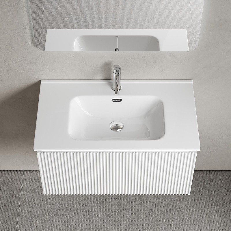 Тумба под раковину Sancos Snob R 1.0 80 SNR1.080W подвесная цвет Bianco