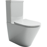 Унитаз-компакт Ceramicanova Highlight Rimless CN1802-B без бачка и с сиденьем Микролифт