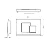 Комплект унитаза Ceramicanova Vogue CN4008T с сиденьем Микролифт и инсталляцией WeltWasser WW Marberg 507 10000005949+10000005953 с клавишей смыва Хром глянцевый